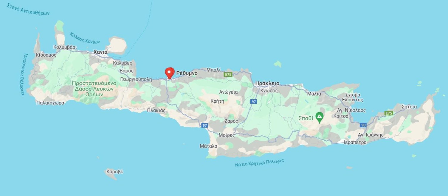 ΠΕΡΙΟΧΕΣ ΕΞΥΠΗΡΕΤΗΣΗΣ ΣΤΟ ΡΕΘΥΜΝΟ